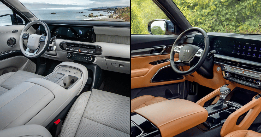 The 2026 Hyundai Palisade Gets Big Updates But Can It Beat the Kia Telluride interior of 2026 Palisade and Kia Telluride