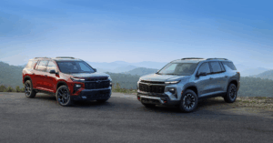 The 2026 Chevy Traverse High Country Gets a Makeover, But Does It Deliver - image of two Chevy Traverse models